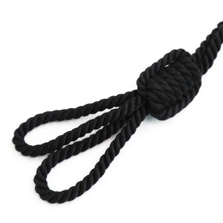Displaying an image of Comfortable and Durable Adjustable Nylon Bondage Play Rope Handcuffs made from high-quality nylon material for long-lasting pleasure.