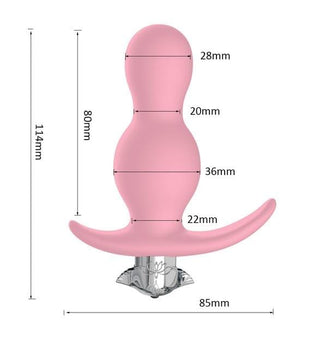 Pictured here is an image of 7-Speed Small Butt Massager with compact size and varying widths for enhanced pleasure.
