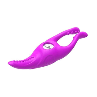 A picture of Silicone Vibrating Clitoris Clamp for hands-free operation.