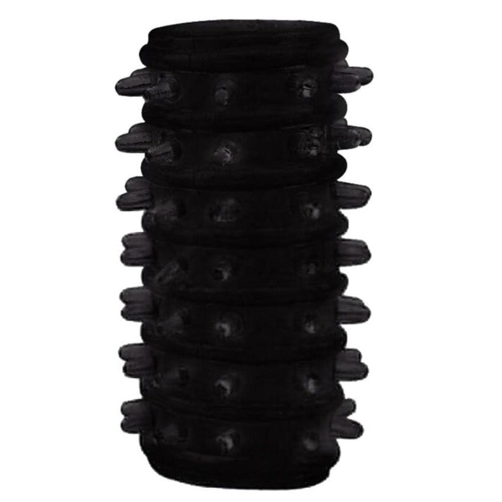 Presenting an image of Phallic Wrap Silicone Penis Sleeve Set 7pcs with car tire-look sleeve for an edgy twist.