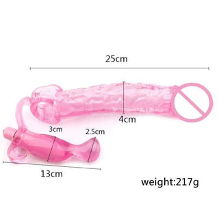 Featuring an image of Pink Stuffer Huge Cock Sleeve, designed to offer extraordinary satisfaction with added length and girth.