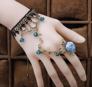 Floral Slave Ring Bracelets