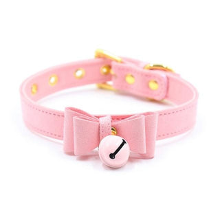Cute Leather Bow Tie Princess Collars