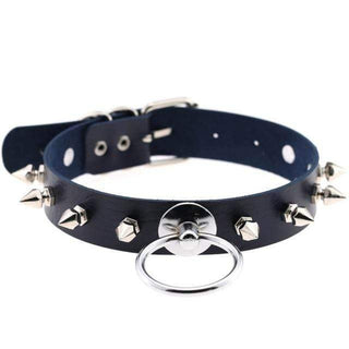 Gothic Colored Leather Collar