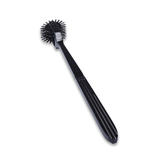 Presenting an image of Sensual Tease Wartenberg Neurological Pinwheel, measuring 7.2 inches in length with 1.18-inch diameter wheels for broad skin stimulation.