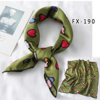 Printed Satin Scarf Knotted Gag