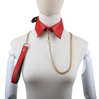 Modern Leather Tie Collar