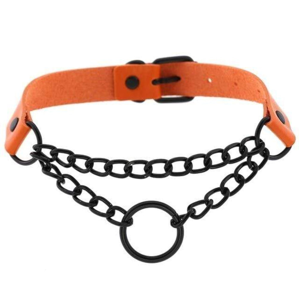 Featuring an image of fashionable collars for men & women in rose color, ideal for intimate playtimes.