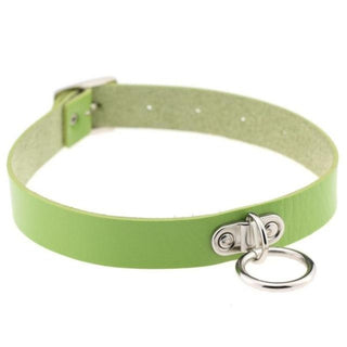 Picture of a chic choker in White PU Leather