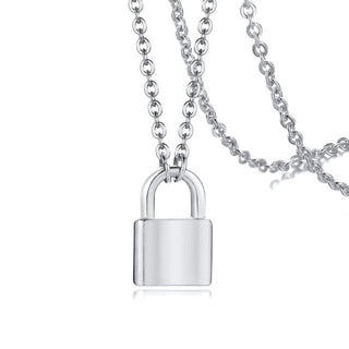 Tiny Lock Chain Necklace
