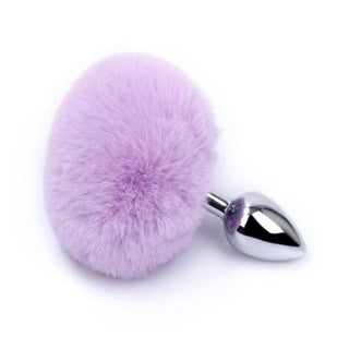 Colorful faux fur tail accessory with a 4.5-inch length designed for comfort and pleasure.