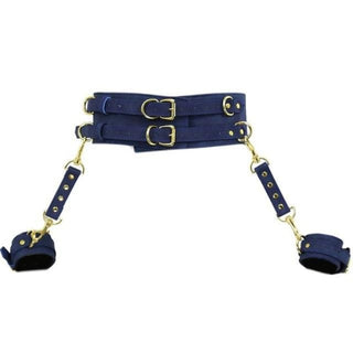 Take a look at an image of Hands by Your Side Leather Bondage Belt in Red color, enhancing intimate experiences with style.