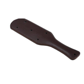 Feast your eyes on an image of Badass Leather Spanking Paddle, crafted from high-quality PU leather for durability and comfort during play.