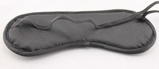 High-quality plush fabric blindfold for comfortable touch and adjustable fit.