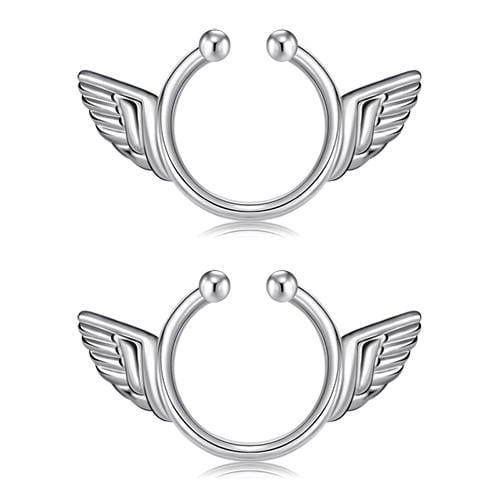 Angelic Wings Non Piercing Nipple Rings