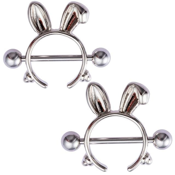 Classic Threadless Titanium Nipple Bars Lovegasm