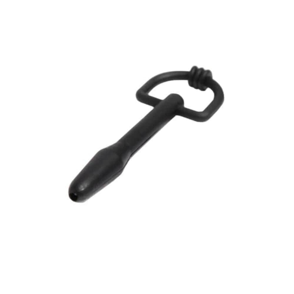 Take a look at an image of the hollow design of Elastic Silicone Penis Plug for prolonged wear.
