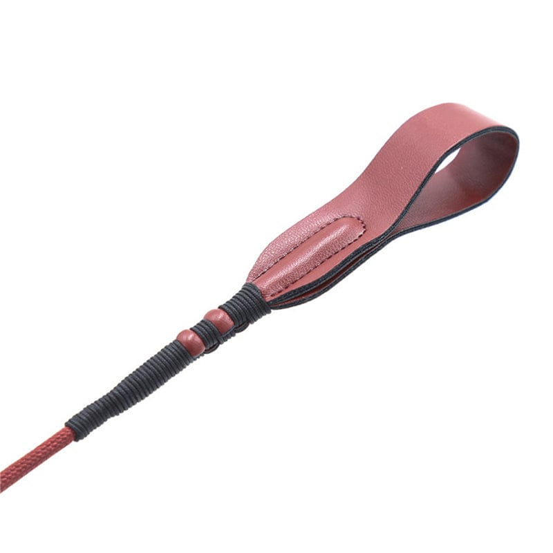 This is an image of the Elegant Riding Crop Spanking Toy Cane, featuring a 25.98-inch length, 6.88-inch handle, and 0.78-inch diameter for versatile use.