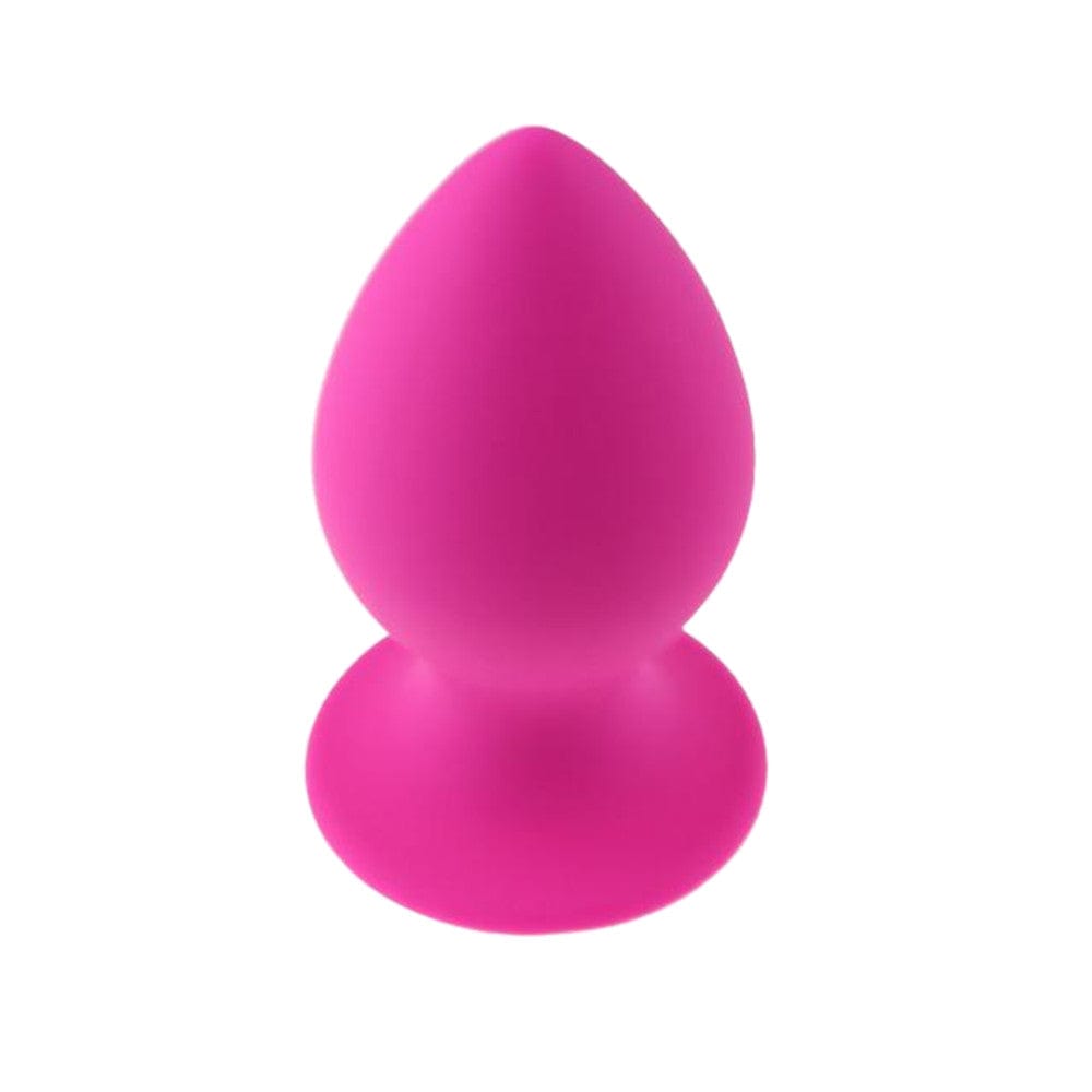 Silicone plug in black, pink color, measuring 3.74 inches long and 2 inches wide - for men.