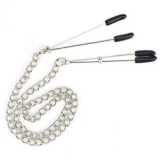Metal Chained Tweezers Nipple Clamps designed for comfort and intense sensations.