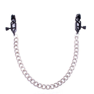 Here is an image of Alligator Clamp Nipple Chains, featuring adjustable clamps with sturdy chain for heightened sensitivity.