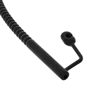 Ribbed Silicone Hollow Urethral Sound Penis Plug