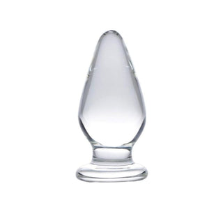 Clear Plug | Crystal Glass Plug 4.21 Inches Long