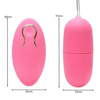 What you see is an image of the Petite Yet Powerful Powerful Wireless Egg Vibrator Remote, featuring its 20 vibration modes for a customizable pleasure experience.
