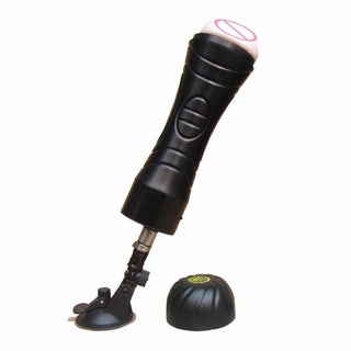 Hands-Free Enjoyment Suction Cup Blowjob Machine Male Masturbation Sex Toy with multi-angle adjustment for customizable pleasure.