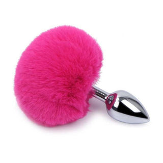Intimately crafted Colorful Tail 4.5 Inches Long Anal Accessory Bunny with a teardrop-shaped head and a flared base.