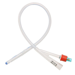 Observe an image of Long Urethral Sound Double Hole Catheter Penis Plug made of medical-grade silicone