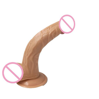 Image showing the dimensions of the Pussy-Impaling Realistic Dildo 9-Inch to 10 Inch Strap On.