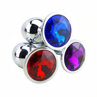 3" Jeweled Metal Plug - 10 Colors Available