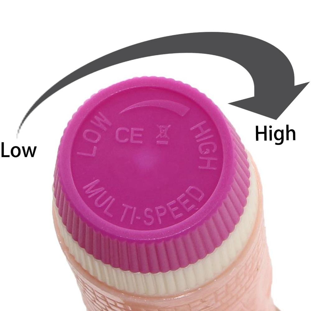 Battery Operated Silicone Rotating Dildo