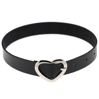 Image of Cute Heart-Shaped Buckle Baby Girl Collar in Red color