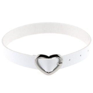 Image of Cute Heart-Shaped Buckle Baby Girl Collar in Light Blue color