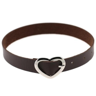 Image of Cute Heart-Shaped Buckle Baby Girl Collar in Purple color