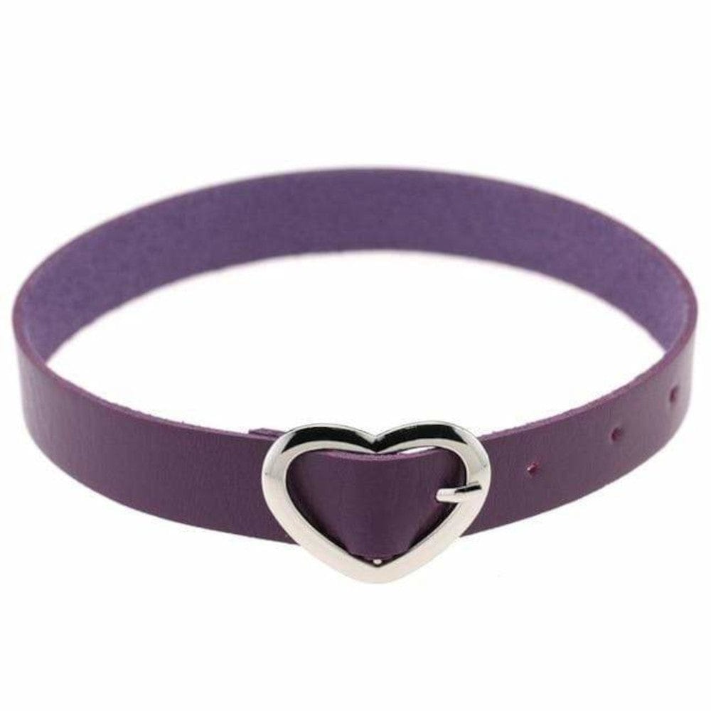 Image of Cute Heart-Shaped Buckle Baby Girl Collar representing playful sophistication