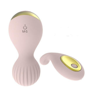 A visual of the compact dimensions of Pussy Therapy Remote Control Kegel Balls, measuring 3.93 inches in length and 1.77 inches in width.