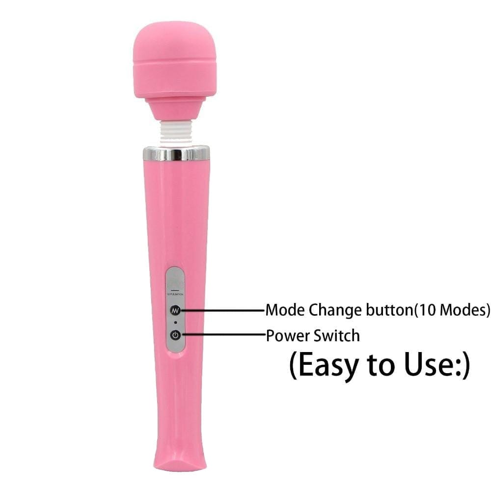 A Powerful Stimulating Clit Wand Vibrator crafted from soft-touch materials for hygienic and pleasurable experiences.