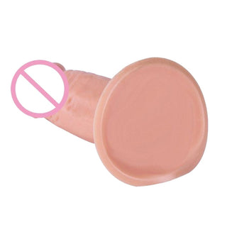 Teeny Tiny Silicone 4.53 Inch Realistic Suction Cup Dildo - a lifelike dong for versatile pleasure