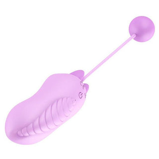 Pictured here is an image of 10-Speed Foxy Vibrating Kegel Balls 2pcs Set made from premium medical silicone and ABS material for comfort and safety.