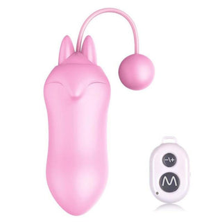 Here is an image of 10-Speed Foxy Vibrating Kegel Balls 2pcs Set featuring ten vibration modes and optional remote control for sensual surprises.