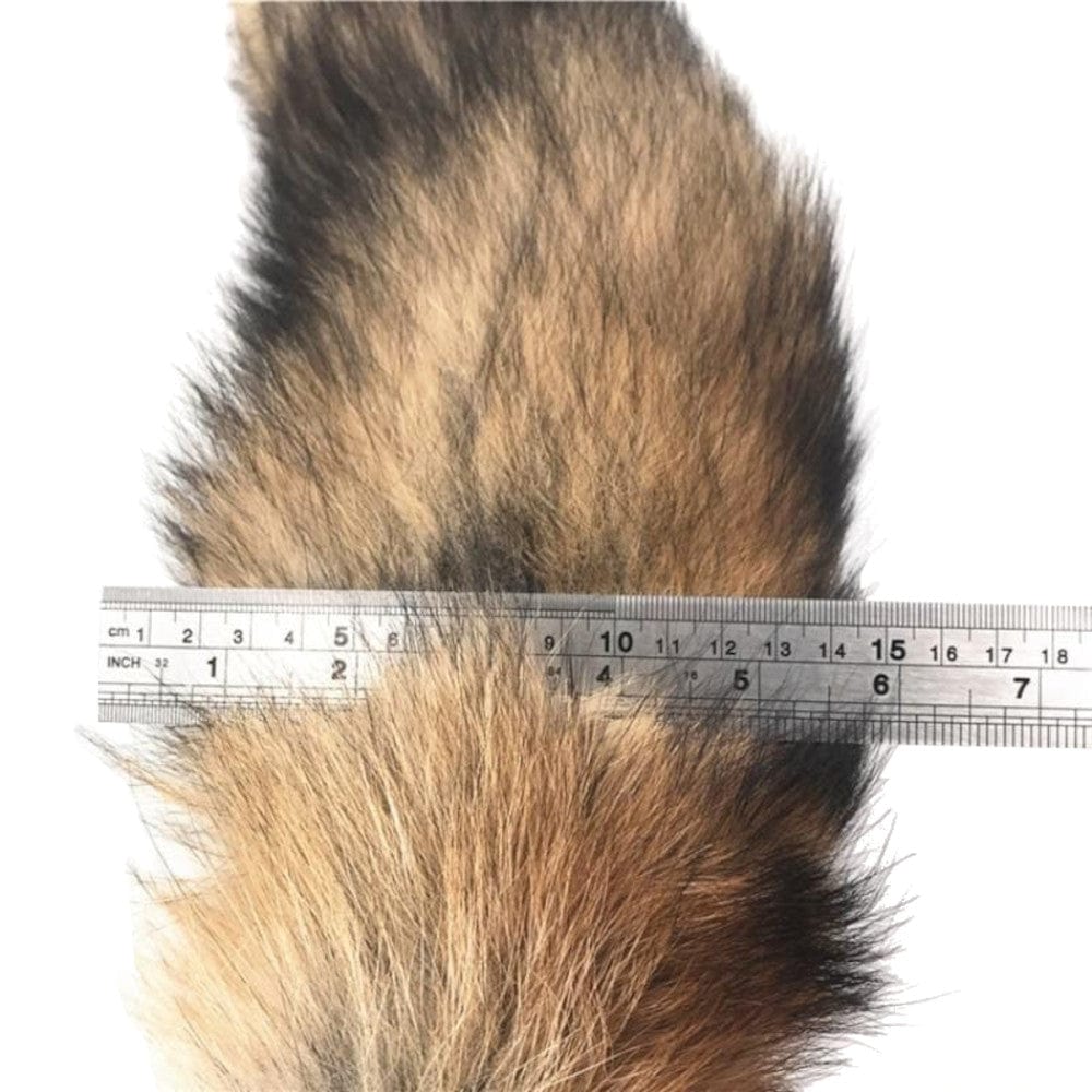 This is an image of Faux Brown Fox Cat Fur Plug, the perfect accessory for an intimate journey of pleasure and discovery.