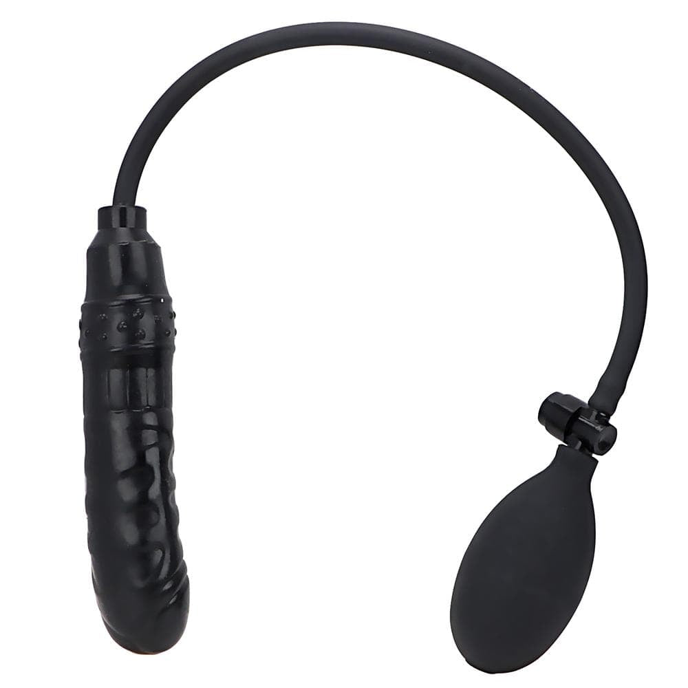 Black Pleasure Device Inflatable Dildo
