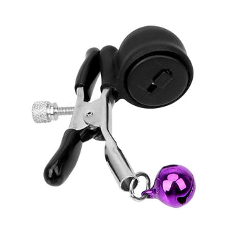 Observe an image of Vibrating Nipple Clamps Non-Piercing Nipple Ring with compact and powerful design