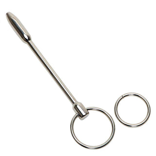 An image showcasing the dimensions of the Stainless Rod Urethral Stretcher for intimate play.