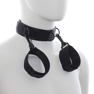 Total Surrender Nylon Collar or Choker Non O Ring design made from high-quality nylon and polyester for comfort and durability in intimate sessions.