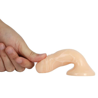 Flexible and body-safe silicone dildo for solo play