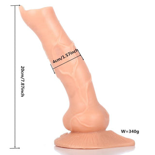 View of Domineering Alpha Knot Dog Dildo Male, a flexible and durable toy perfect for spicing up your sex life.
